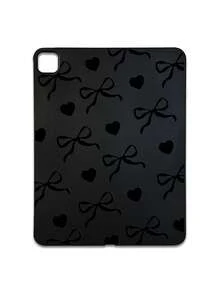Black Bow Heart Print Soft Silicone Shockproof Protective Case, Suitable For Mainstream Models, Cute & Cool Style, Ideal For Daily Use, Valentine's Day, Birthday, Christmas, Mother's Day, Graduation, Gift Giving, Compatible With Kindle, 11th Gen, A16 - Black - View 25