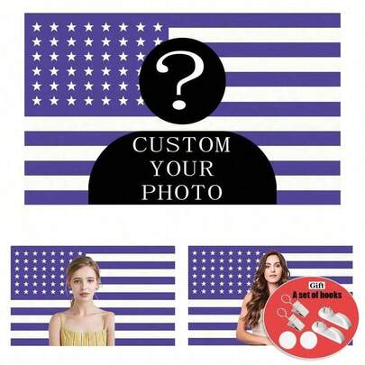 Customizable Personalized Tapestry With Photos And Text, The Best Gift For The American Independence Day,Wedding, Halloween, Christmas, Party, Father's/Mother's Day, Home Decor, Bedroom Aesthetics,Decoration And Hanging Fabrics For Student Dormitories During The Start Of The School Year,Warm Ambience,2D Flat Custom Tapestry, Local Printed Textile Wall Decor Garden Flag, Custom Flag Customized DIY Personalized Polyester Decorative Wall Hanging, Personalized Gifts Room Banner, Wall Banner, For College Dorm Decor, Outdoors, Parties, Festival Gifts Birthday Graduation Room Decor Home Decor Wall Decor Bedroom Decor Wall Art Poster Home Decor Living Room Tapestry For Room Wall Tapestry Room Decoration Stuff Gifts Suitable For Daily, Anniversary Party,Birthday, Wedding, Halloween, Christmas, Father's Day, Mother's Day, Valentine's Day, Easter, Home Decor, Anniversary, Graduation, Housewarming, Tea Room, Bedroom, Living Room, Indoor Home, Outdoor Flag Wall Tapestry, Custom Flag