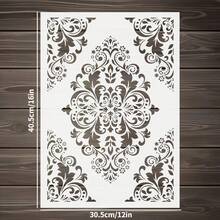 21.0 X 29.7 Cm Reusable Mandala Flower Stencil Template, For Painting, Scrapbooking, Home Decor, Furniture Decoration - A - View 3