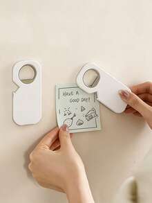 1pc Bottle Opener, Beverage Bottle Opener, Magnetic Bottle Opener For Refrigerators, Made Of Stainless Steel, Non-Slip And Easy To Store. Suitable For Parties, Bars, And Gatherings. A Summer Essential, Perfect For Wedding Season, Graduation Season, And Mother's Day Gifts. - Multicolor - View 9