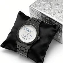 1 chiếc đồng hồ nam cá tính, mặt số chấm độc đáo với khẩu hiệu sáng tạo, đồng hồ đeo tay thường ngày phù hợp cho mọi dịp, món quà đồng hồ cao cấp. - Một cỡ - Xem 2