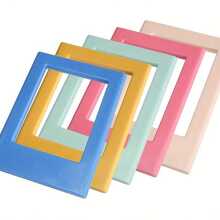 3/6/12pcs Magnetic Photo Frame With Fridge Magnets - Vertical 3-Inch Clear Photo Frame For Refrigerator, Door, Wall - Fashionable DIY Photo Display Storage - Multicolor - View 1