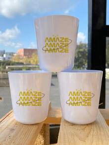 1 P Amaze Amaze Amaze Patterns Shot Glass Drinking Cup Unbreakable Melamine Tumblers Reusable Drinkware Party Gifts Wedding Camping Washers Lightweight Project Hail Mary Rocky Inspired Gift - trắng - Xem 8