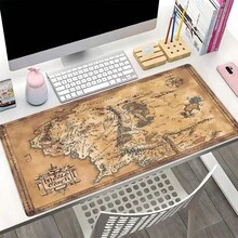 Extra Large Extended Middle Earth Vintage Map Gaming Mouse Pad, With Non-Slip Rubber Base, Washable Stitched Edges, Suitable For Gaming Setup, Home Office, Ideal Gift For Gamers, Fantasy Fans And Design Enthusiasts - View 5