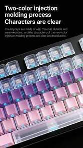 HP 電競辦公雙用有線鍵盤 側刻真機械手感 輕音薄膜 104 鍵背光防濺水高顏值鍵盤 - 查看 3