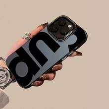 1 ốp lưng điện thoại thiết kế chữ cái, tương thích với iPhone 17, 17 Plus, 17 Pro, 17 Pro Max, 16, 16 Plus, 16 Pro, 16 Pro Max, 15, 15 Plus, 15 Pro, 15 Pro Max, 14, 14 Plus, 14 Pro, 14 Pro Max, 13, 13 Pro, 13 Pro Max, 12, 12 Pro, 12 Pro Max, 11, 11 Pro, 11 Pro Max, 7, 8, X, XS, Chống ô nhiễm, Thời trang. - màu đen - Xem 5