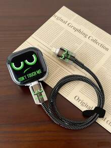 五合一套装：20W英规插头充电器保护套、线缆保护套、防摔耐磨卡通配件 - 彩色 - 查看 3