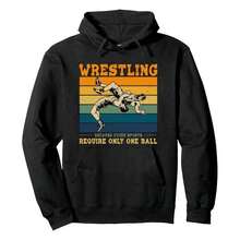 Nuevas  de moda de la temporada Funny Saying Wrestling For Professional Wrestler Pullover Hoodie - Negro - Ver 1