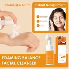 Turmeric Facial Cleanser Set (3 Pieces), Turmeric Tablets, Turmeric Cleansing Foam, Turmeric Facial Soap, Skincare Cleanser, Face Towel - Màu vàng - Xem 12