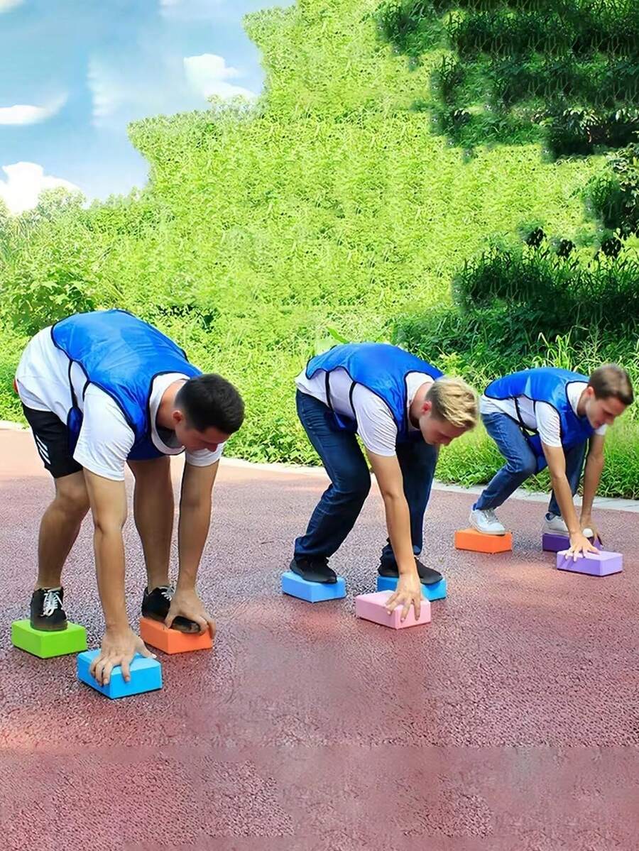 3pcs/Set Relay Party Game (With Anti-Slip Base) - Color-Coded Stacking Challenge, Suitable For Indoor & Outdoor Gatherings. Great For Family Games, Party Events, Fun Activities, Baby Shower Celebrations And Relay Races