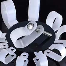 U-Shaped, R-Shaped, P-Shaped Nylon Line Clips With Holes, Cable Fixing Clips, Line Buckles, Plastic Line Buckle Straps, Line Fixers - Multicolor - View 10