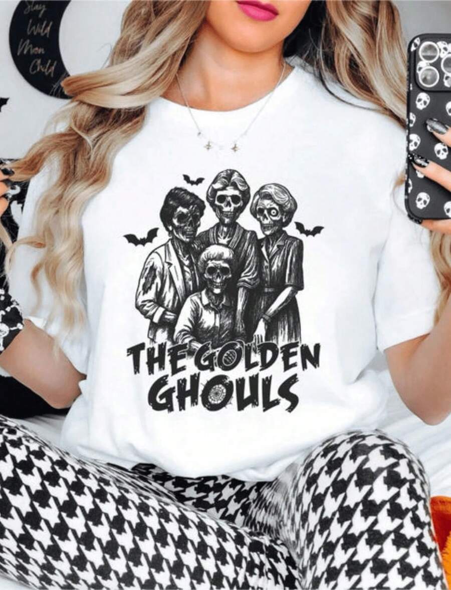 1pcsToday You Are You That Is Truer Than True DTF Transfer, Reading Friends  DTF,  Birt180g-Summer Outfits For Women Shine Cotton Tops Casual Going Out Short Sleeve Tees - 白色 - 查看 1