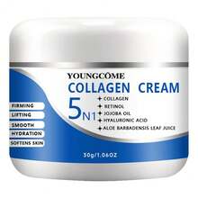 YOUNGCOME 五合一胶原蛋白紧致霜 | 视黄醇 + 荷荷巴油 + 透明质酸 | 提拉、柔滑、保湿，蕴含芦荟精华 1.06/2.12盎司 - Collagen - 查看 10