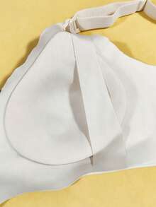 White Nursing Bra For Breastfeeding, Maternity Lift Up Closure Bra, Postpartum Seamless Wireless Bra For Pregnancy & Nursing - White - View 8