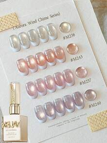 Sơn móng tay XEIJAYI 12 màu hiệu ứng mắt mèo đổi màu, 15ml sơn gel từ tính phản quang hình mắt mèo, dụng cụ vẽ móng gel UV LED, sơn móng tay hiệu ứng hologram dành cho nữ tại salon móng tay. - Nhiều màu - Xem 4
