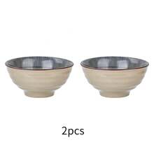 Bát sứ dày 4.5/7/9.5 inch dùng đựng salad, cơm, súp, tráng miệng, mì, thiết kế sọc men dưới lớp men phủ, dùng được trong lò vi sóng, thích hợp sử dụng hàng ngày, nhà hàng, quà tặng tân gia, quà tặng Ngày của Cha, Ngày của Mẹ. - Nhiều màu - Xem 14