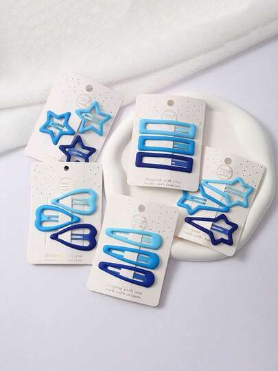 Bộ 3/15 kẹp tóc màu hồng mờ DIYPLUS: Kẹp tóc mái hình trái tim và ngôi sao ombre, dễ thương cho nữ sử dụng hàng ngày và làm quà tặng ngày Valentine (cũng có sẵn bộ 3 chiếc), thích hợp cho mùa hè, kỳ nghỉ, du lịch.