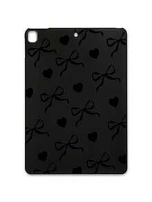 Black Bow Heart Print Soft Silicone Shockproof Protective Case, Suitable For Mainstream Models, Cute & Cool Style, Ideal For Daily Use, Valentine's Day, Birthday, Christmas, Mother's Day, Graduation, Gift Giving, Compatible With Kindle, 11th Gen, A16 - Black - View 24