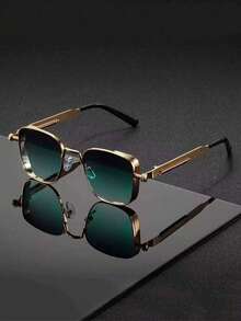 New Fashion Metal Spring Punk Style Large Frame Fashion Glasses, Suitable For Outdoor Travel - Multicolor - View 1