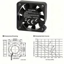 5V 2-Pin CPU Cooling Fan - Designed For 40-60mm PC And Server Systems, CPU Cooling Heatsink - 6010 Black - View 6