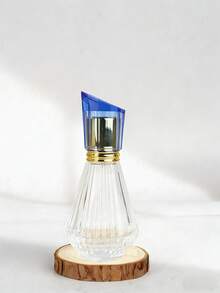 1組 30ml 空可填充透明條紋玻璃香水噴霧瓶，附5色鑽石切割瓶蓋、超細霧噴頭及免費3合1填充工具，防漏便攜，適合DIY香水、旅行必備，女性女孩禮物 - 彩色 - 查看 9