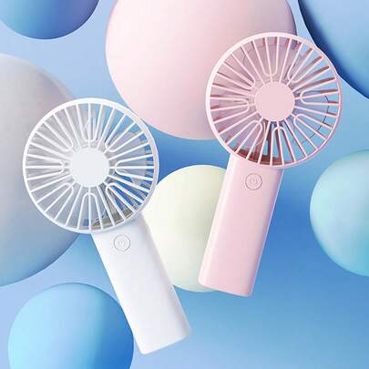 New Mini Handheld Fan USB Small Portable Mini Electric Fan, 3-In-1 USB Rechargeable Portable Fan With Base & 3 Wind Speeds, Pocket Design, Suitable For Travel/Summer/Concert/Party, Women Gift