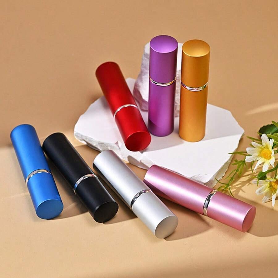 1Pc 10ml Black Refillable Perfume Atomizer, Bottom Refill Design Portable Mini Travel Spray Bottle - 查看 1