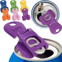 Avant Grub Beverage Barricade - Easy Tab Opener &Drink Protector, Colorful 12-Pack,Shields Soda/Beerfrom Bugs & Dust, Ldeal For Parties, BBQs, Beach Kitchen Utensils - 查看 1