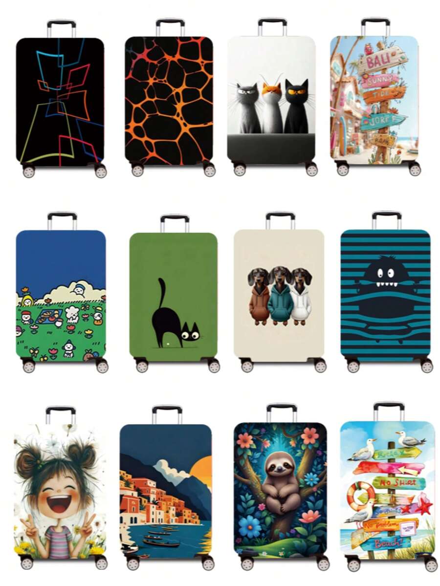 1 chiếc bọc bảo vệ hành lý, có nhiều kích cỡ. Được làm từ sợi polyester, chống trầy xước và bền, phù hợp cho cả nam và nữ. Lý tưởng cho các chuyến công tác và du lịch mùa hè. Dễ dàng giặt tay và tháo rời, một phụ kiện du lịch thiết yếu.