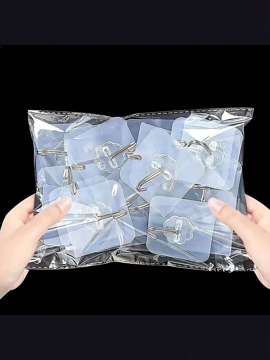 30 móc treo tường siêu chắc, thiết kế trong suốt, không đường nối, không cần khoan hay đóng đinh, thích hợp để treo trong nhà, phòng tắm, nhà bếp, làm giá treo khăn, móc treo chìa khóa, giá đựng dụng cụ, chống thấm nước và có thể tái sử dụng. - nhiều màu - Xem 1