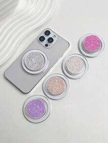 Bling Magnetic Phone Holder, Retractable Rhinestone Phone Stand, Luxury Rhinestone MagSafe Phone Accessory - Multicolor - View 1