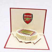 FIFA FIFA FCB 诺坎普球场 3D 立体贺卡 15*20cm，足球俱乐部球迷纪念品，手工纸艺艺术品，可书写祝福卡，2026 年世界杯足球球迷生日礼物及收藏品。 - 查看 13