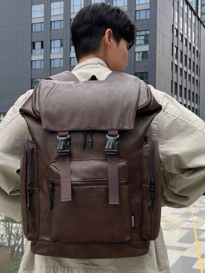 男士休闲背包，大容量，轻便，多隔层设计，可调节肩带，带衬垫的笔记本电脑隔层，适合旅行、户外活动和运动。