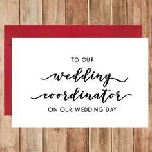 1pc Wedding Coordinator Thank You Card Elegant Cursive Script Stylish Typography Heartfelt Appreciation Message Suitable For Wedding Planners Event Organizers Coordinators Colleagues Friends & Loved Ones Perfect For Post-Wedding Gratitude Events - One Size Fits All - View 6