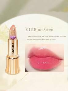 NOVO Lipstik Berubah Warna, Melembapkan & Menghidrasi, Tahan Lama, Pelembap Bibir Anti Luntur. Cocok untuk Riasan Sehari-hari, Pelajar, Perjalanan, Tampilan Tanpa Riasan, Kencan, Tampilan Musim Semi & Musim Panas. - 01# Penyihir Biru - View 11