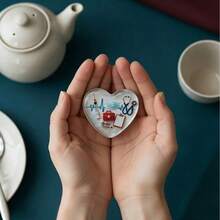 病毒治愈护士口袋拥抱透明心形树脂摆件+感谢卡套装，医务人员毕业/离职/节日纪念礼物（仅摆件，不含卡片） - 均款 - 查看 8