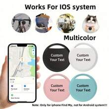 1pc Customizable GPS Smart Anti-Lost Tracker - Pet Locator, Smart Anti-Lost Device, Real-Time Tracking, No Installation Required, Suitable For Pets, Bags, Luggage, Bicycles, Cars, Compatible With IOS "Find My" App, Worry-Free Anti-Lost (IOS Only) - Multicolor - View 3