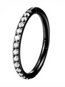 1 chiếc khuyên mũi dạng xoắn ốc bằng titan G23 đính đá Cubic Zirconia, cỡ 16G, thích hợp cho nữ. - Vàng - Xem 7