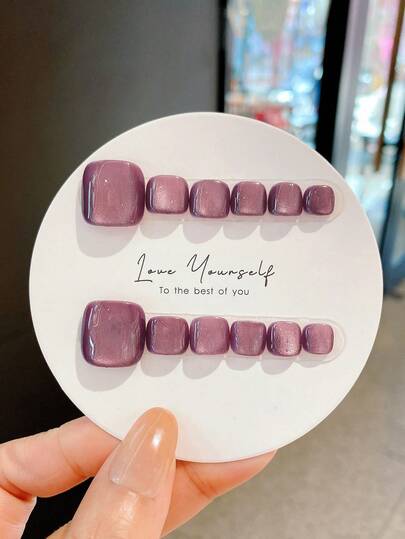 12pcs Handmade,Nail,Press On Nails,Summer,Pink Toenail Patch,Fake Toenails,Short Nail Art With Fake Toenails,Pressing Toenail,Artificial Foot Nail Art,Valentine's Day,Gift,Spring And Summer Nails,Round Nails,Spring Nail,Nails Press On,Press On Nails Short,Fake Nails,Short Nails,Press On Nails Acrylic,Handmade Press On Nails,Detachable And Reusable ﻿