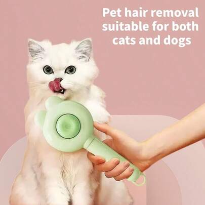 1pc Small Animal Rabbit Hair Brush, Fur Comb, Detangling Massage Brush, Pet Grooming Brush For Hamster, Cat, Dog, Helps Remove Loose Hair And Untangle Matted Fur, Random Color