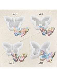 Khuôn silicon đa năng hình bướm có vân, tự làm thủ công, dùng để tạo hương thơm và thạch cao. - Bươm bướm - Xem 1