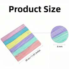 300/600/620 Pcs Pipe Cleaners, Colorful Fuzzy Chenille Stems, 6 Colors Pipe Cleaners Bulk, Pipe Cleaners Craft, Chenille Stems For DIY Flower Making Kit, DIY Craft Supplies For Projects - Multicolor - View 2