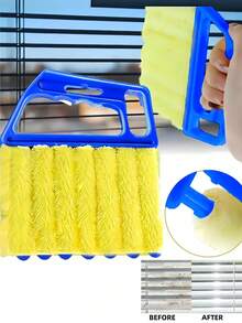 Blind Cleaning Brush, Window Curtain Duster, Blind Cleaner Tool For Venetian Blinds, Sheer Curtains, Roller Shades, Window Crevices - A - View 1