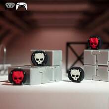 2个骷髅头硅胶摇杆帽，游戏手柄摇杆帽，按键保护套 - 查看 7