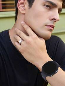 6件套男女通用时尚舒适防摔PC镂空保护壳，兼容三星Galaxy Watch 40mm/44mm，兼容三星Galaxy Watch 8，智能手表保护壳配件防震保护套 - 鏤空 6個顏色 - 查看 3