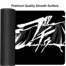 1pc Extra Large Anime Girl Gaming Mouse Pad - Rubber Material, Oblong Rectangle Shape, Precision- Locked Edges, Washable And Non-Slip Desk Mat For Computer ESports - 查看 8