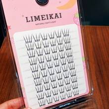 LIMEIKAI 60 Clusters False Eyelashes - Natural Soft Fluffy Look, Lightweight Everyday & Party Lashes, Easy Application, Beginner Friendly Lashes, Cat Paw Design Lashes, Comfortable Lash Clusters - View 8