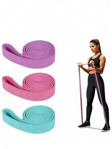 Resistance Bands, Workout Set, 3 Resistance Levels, Fabric Elastic Bands For Legs And Glutes, Yoga, Pilates, Training Exercise Bands - Multicolor - View 1