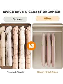 Saco de Cobertura de Poeira para Roupas Suspensas, À Prova d'Água e à Prova de Poeira, Solução de Armazenamento de Guarda-Roupa para Casacos, Ternos, Vestidos, Jaquetas, Suéteres, Organização de Espaço de Armário, Saco de Roupa Protetor de Vinil Transparente, Respirável e à Prova de Umidade, Organizador de Armazenamento de Roupas para Casa e Quarto - Visão 3
