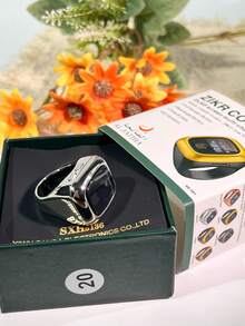 Anillo contador electrónico inteligente OLED, contador electrónico multicanal, anillo contador de cuentas de oración musulmana con hora, fecha y recordatorio de vibración - Multicolor - Ver 15